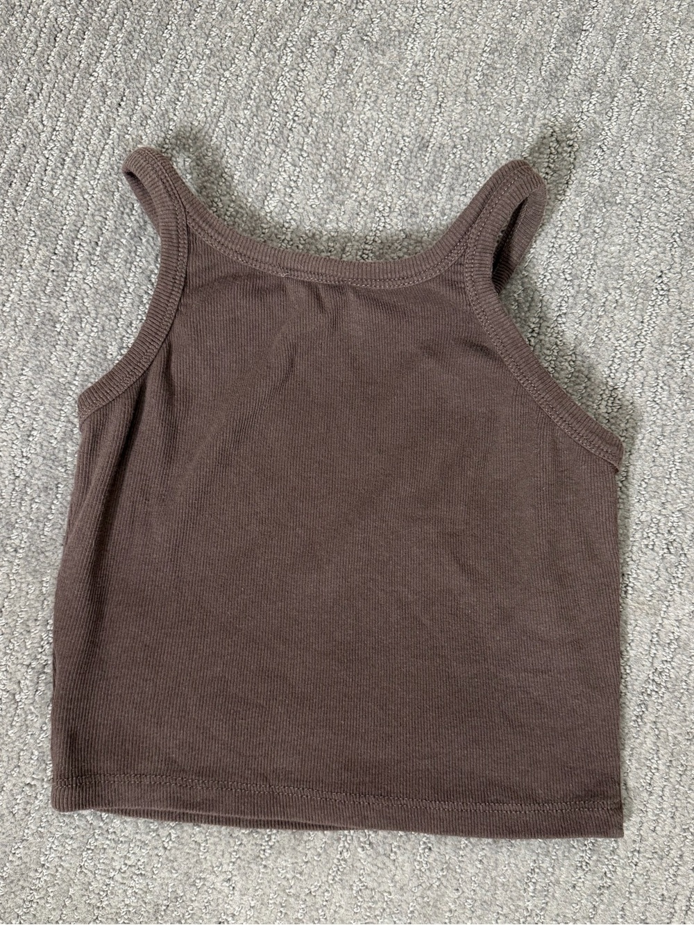 Princess Polly Ribbed Cropped Tank, Size S - Picture 5 of 6